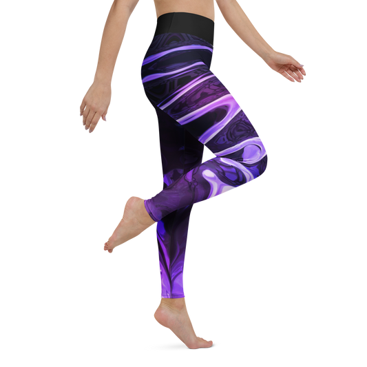 Fae Observatory liquid purple leggings - mock up