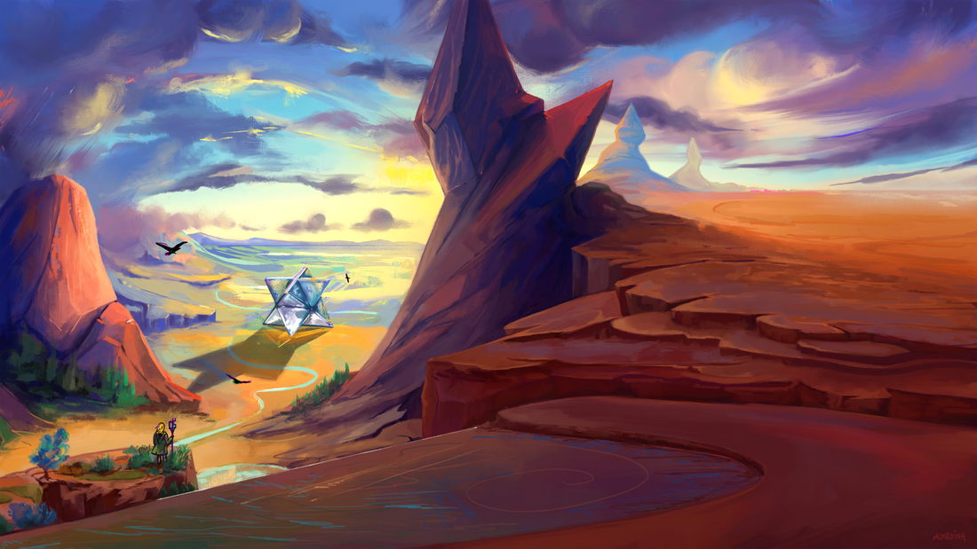 Digital painting of Step Into Unknown