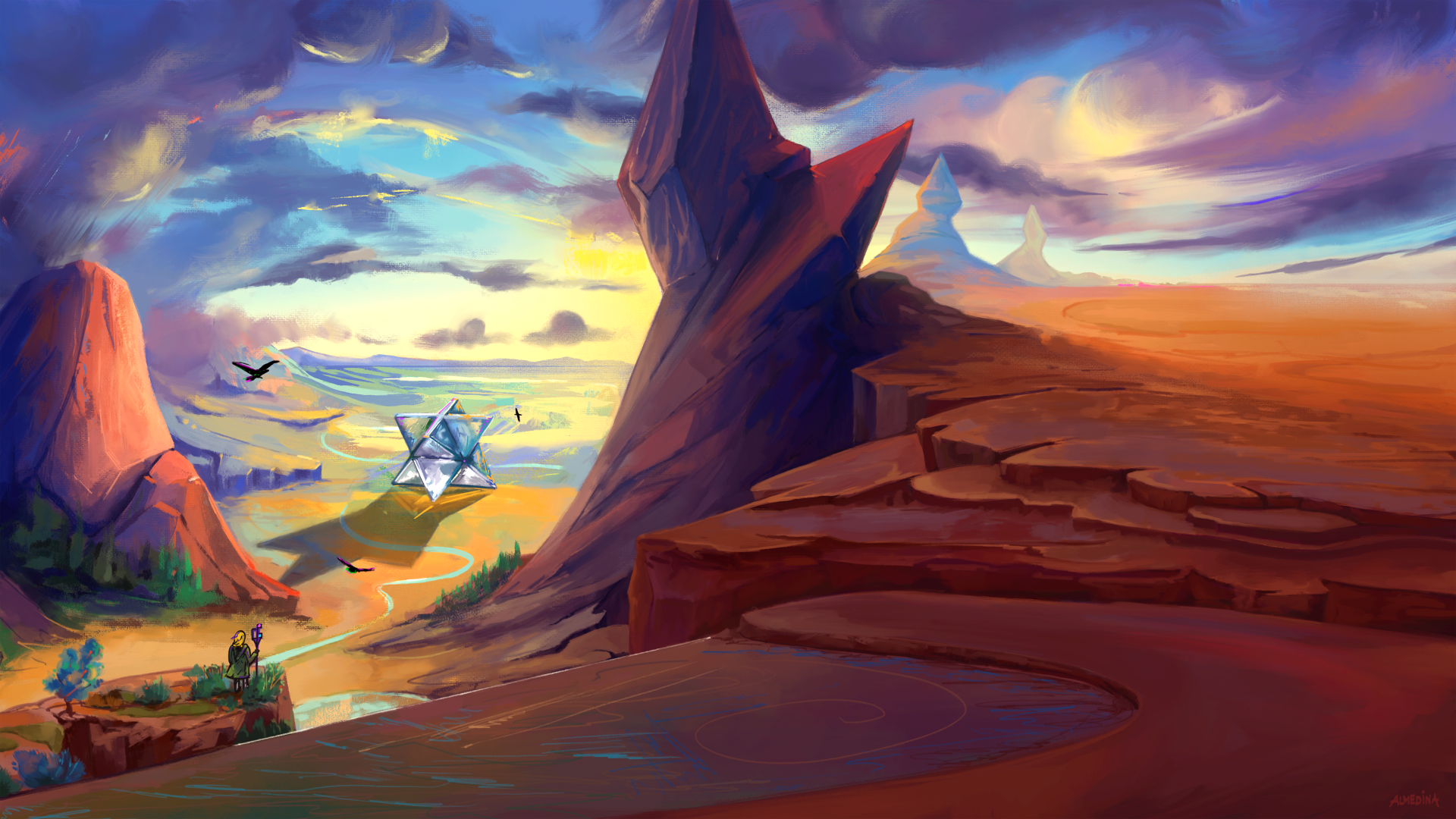 Step Into Unknown - Digital fantasy painting