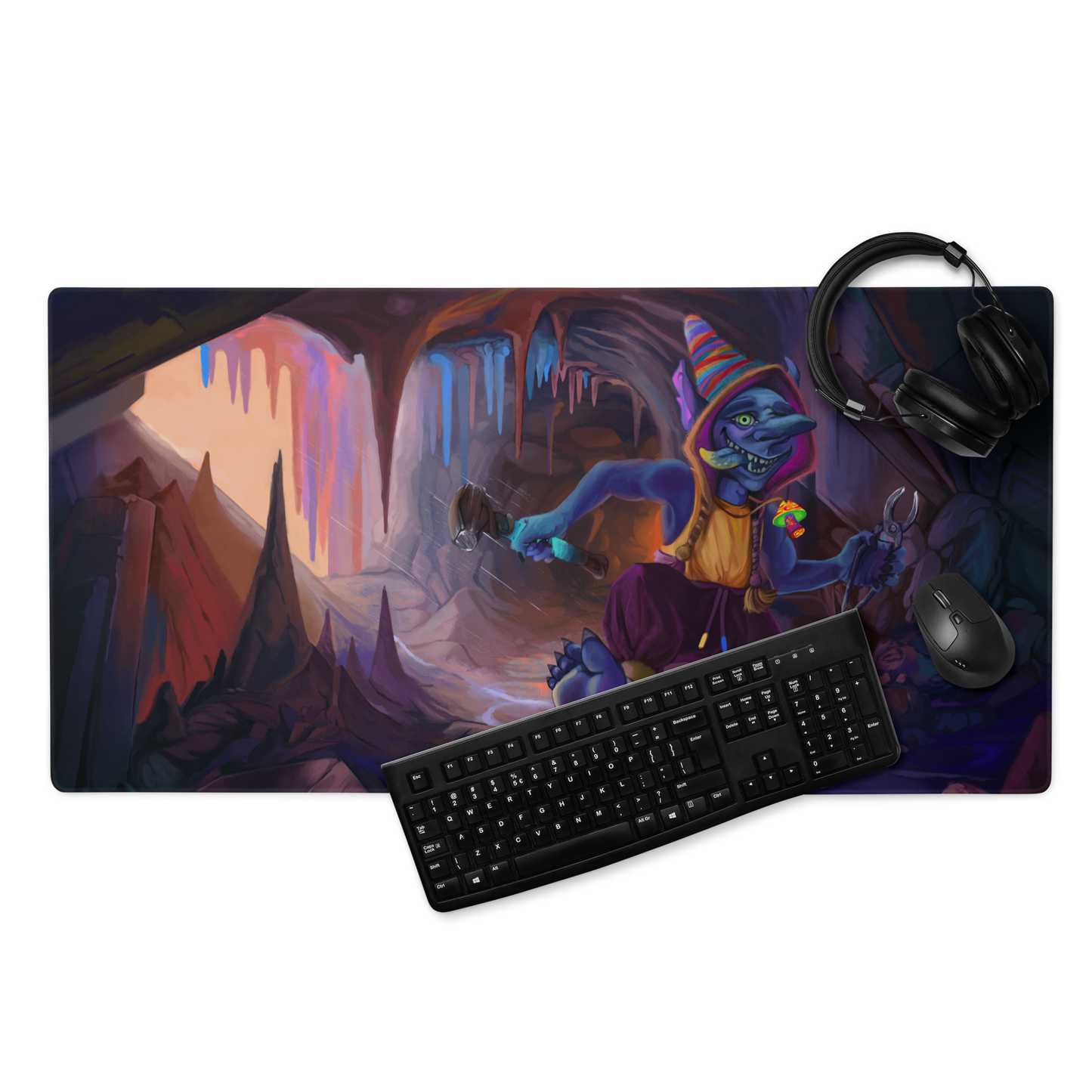 Boro, Goblin of the Mountain - Fantasy painting - Mouse pad mockup