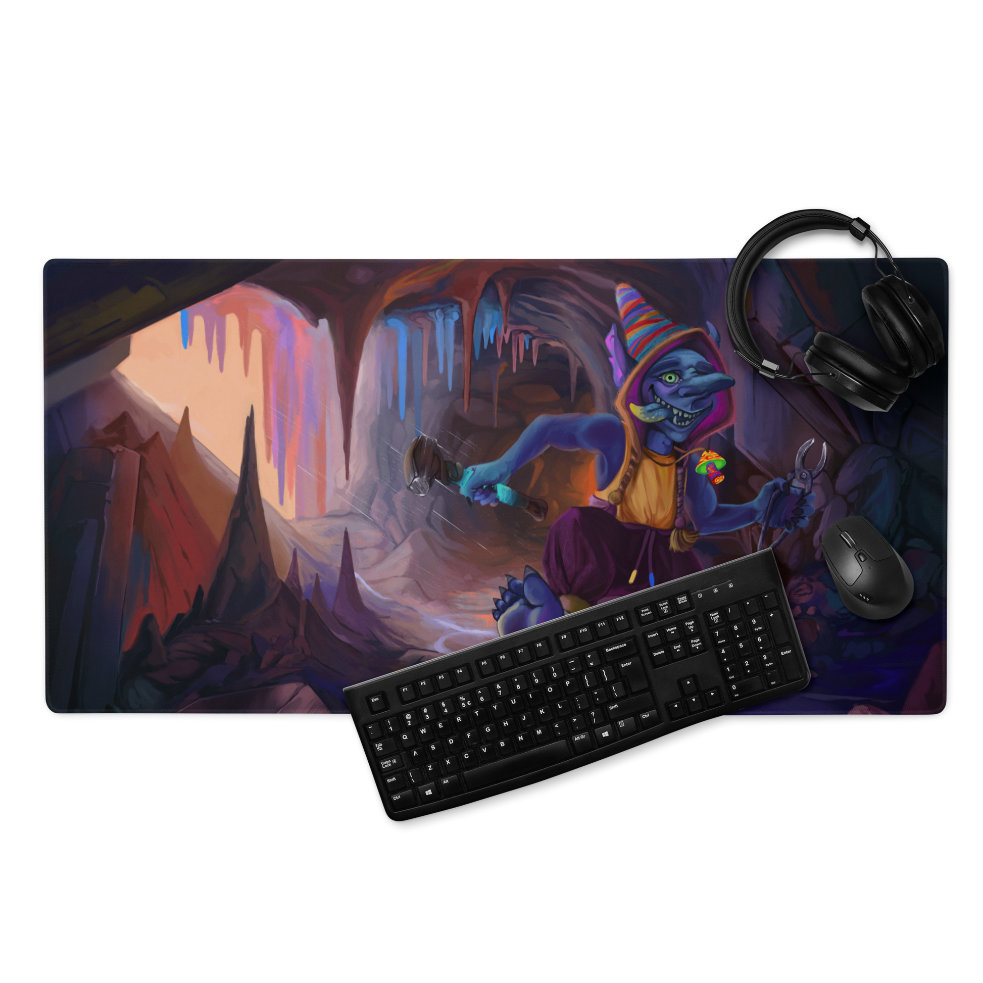 Boro, Goblin of the Mountain - Fantasy painting - Mouse pad mockup