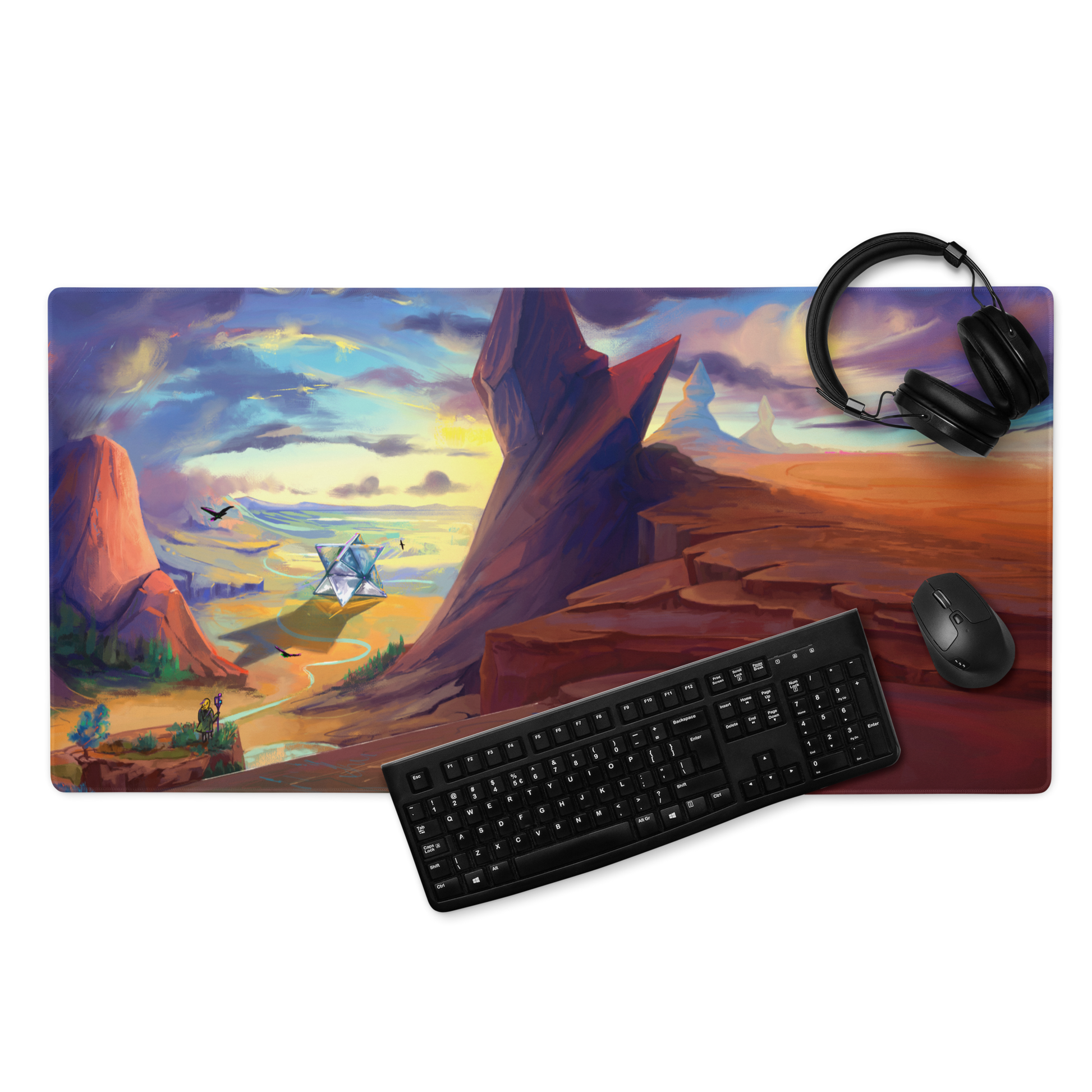 Step Into Unknown - Fantasy painting - Mouse pad mockup