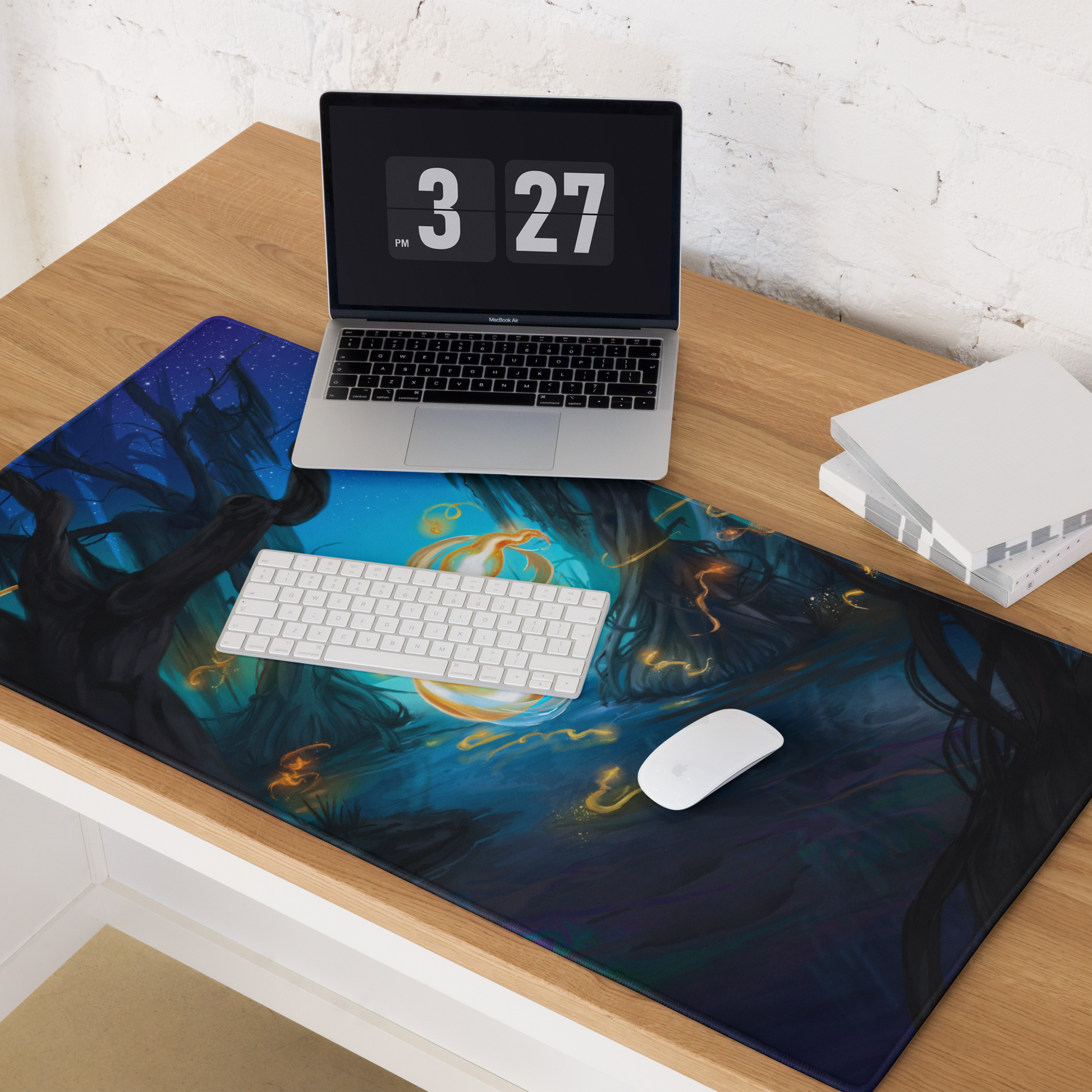 Wisp Dance - Fantasy painting - Mouse pad mockup
