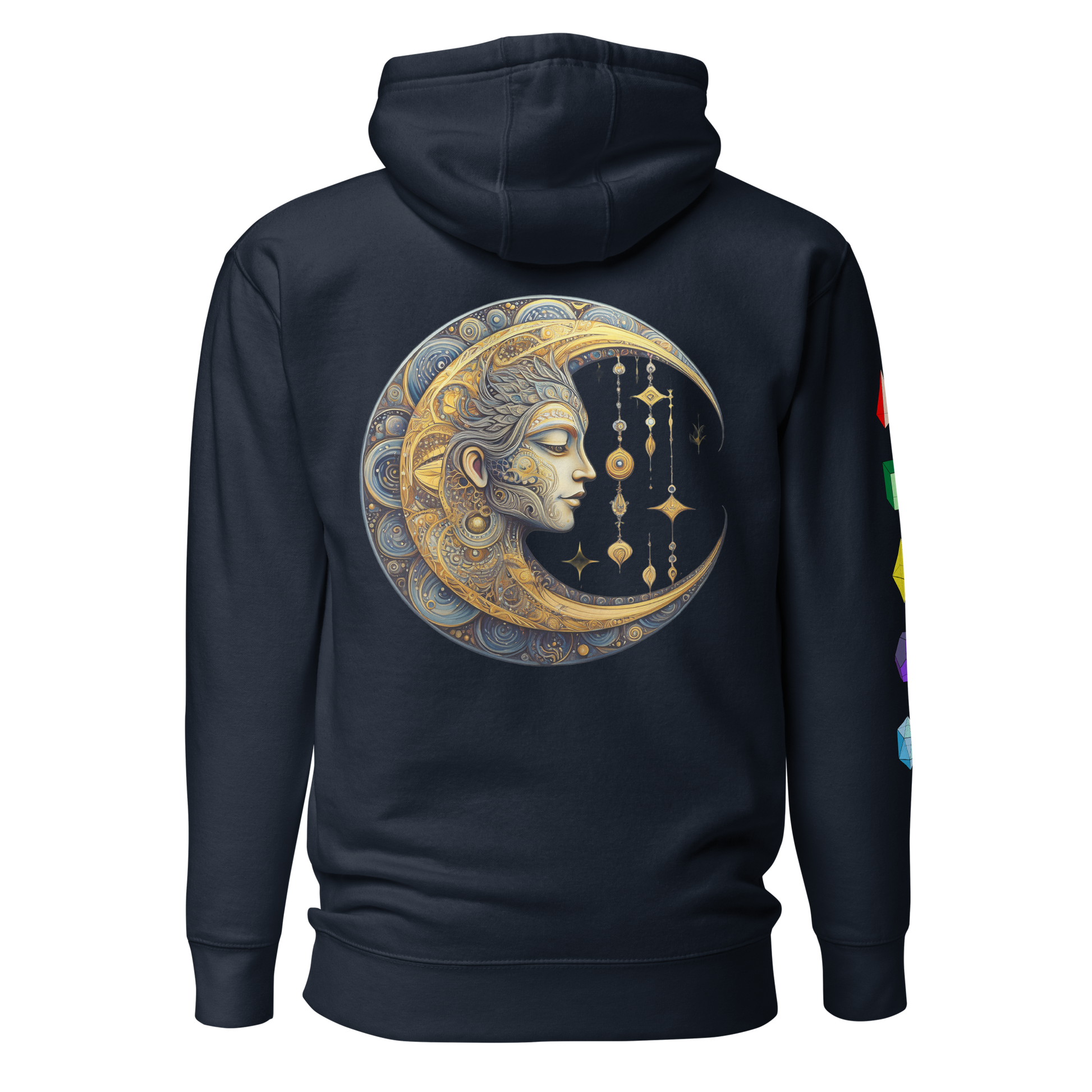 Fae Observatory moon hoodie mock up - back