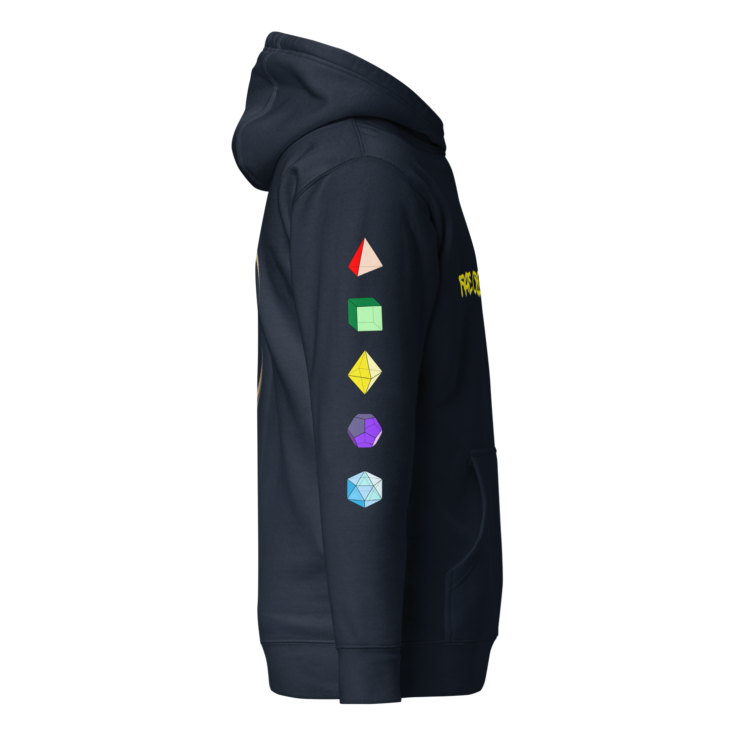 Fae Observatory moon hoodie mock up - right side